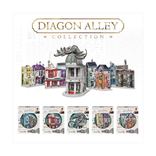 Harry Potter Diagon Alley Collection - Ollivander's Shop, Quidditch Supplies, Madam Malkin's, Weasleys' Wizard Wheezes: 1175 Pcs